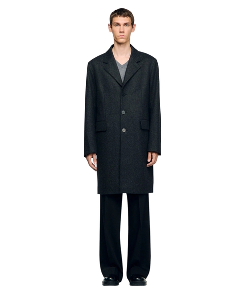 Wool broadcloth coat