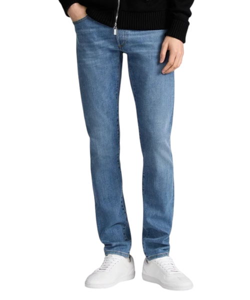 Джинсы из хлопкового твила