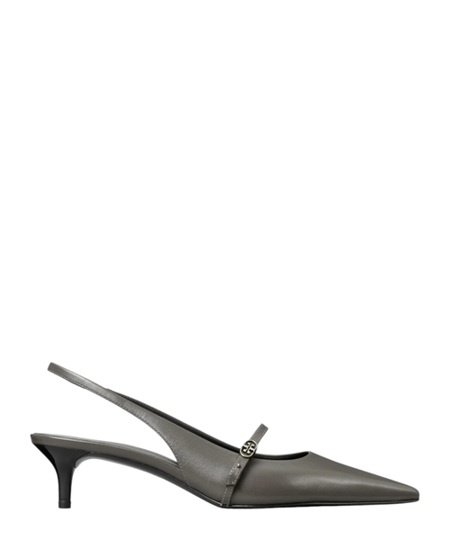 Double T buckle slingback