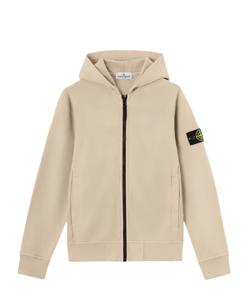 Zip-up hoodie with logo