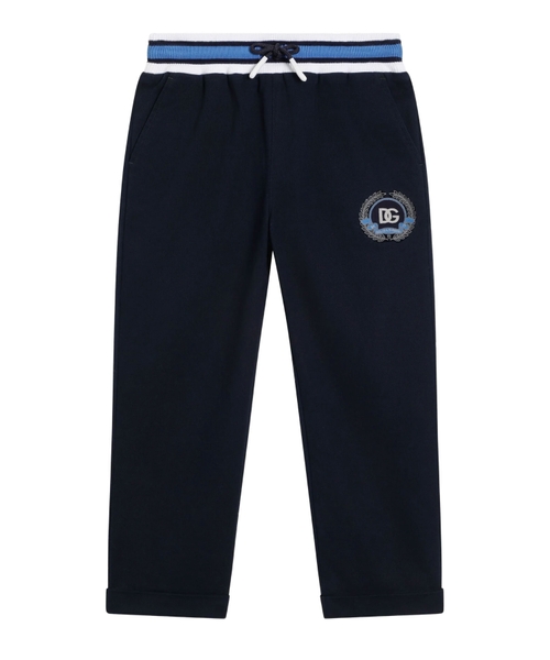 Брюки с вышивкой логотипа