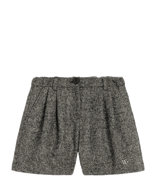 Wool blend shorts