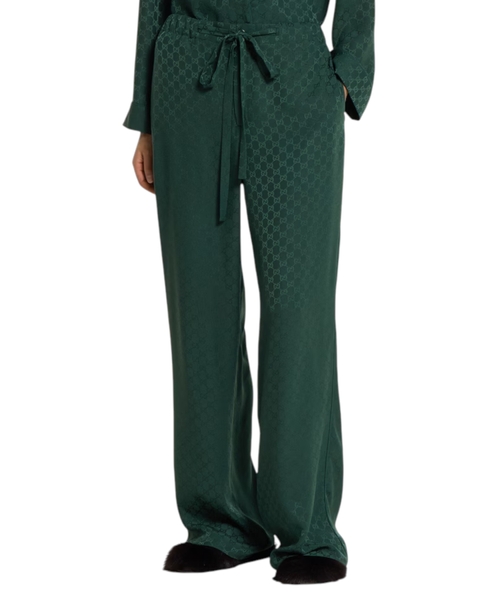 GG jakkard ipək idman üslublu şalvar