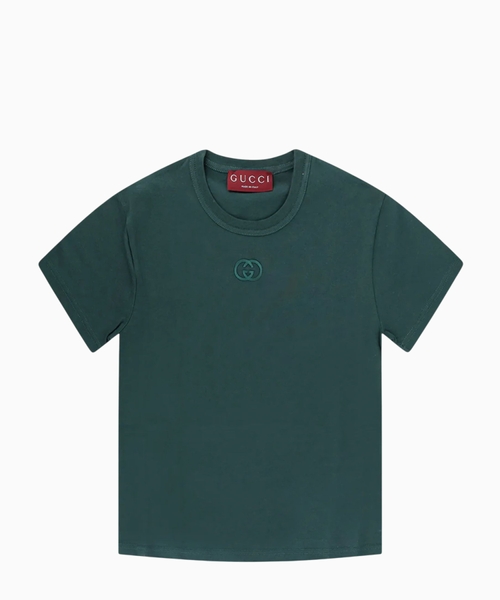 Loqo naxışlı pambıq T-shirt