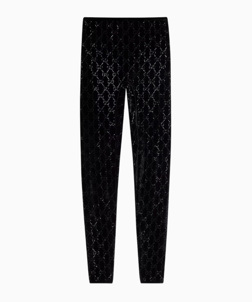 GG crystal embroidered leggings