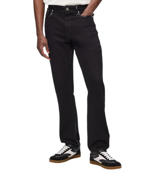 Jeans with metal logo