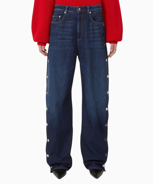 Enli biçimli denim şalvar