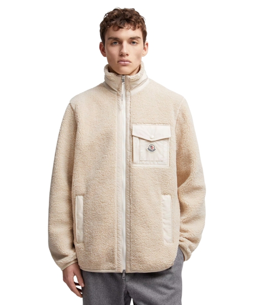 Teddy zip-up sweatshirt with pocket
