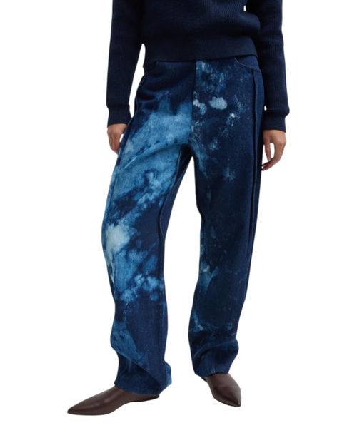 Tie-dye denim şalvar