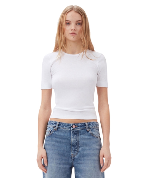 Футболка с короткими рукавами из хлопка