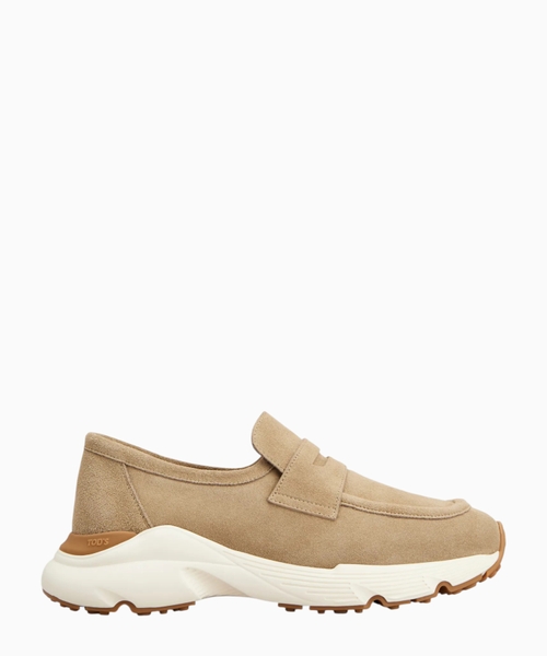 Sporty loafers in suede