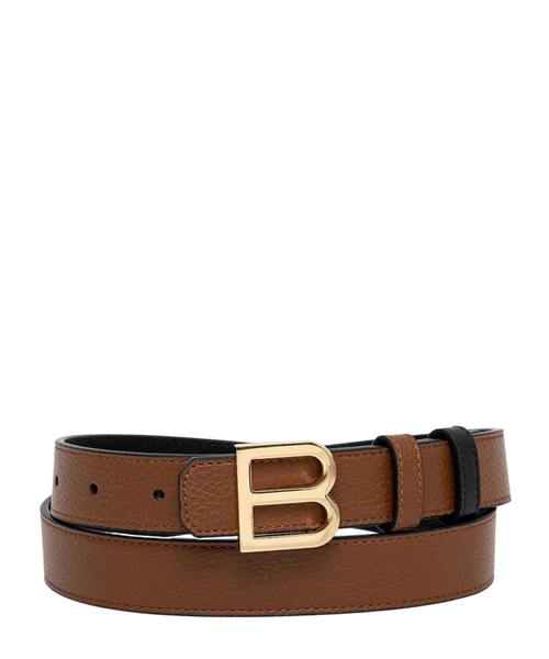 Reversible leather belt