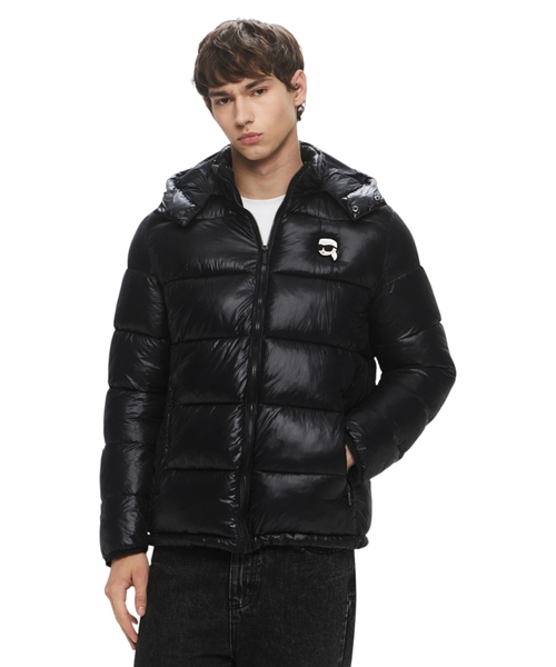 Quilted jacket with logo