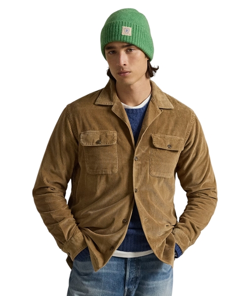 Рубашка классического кроя из вельвета