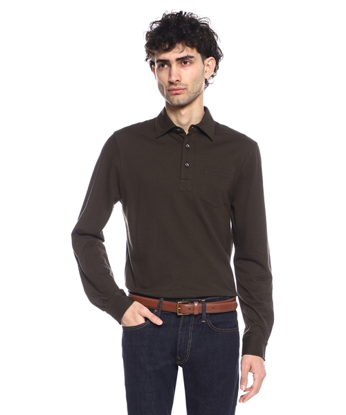 Поло с длинными рукавами