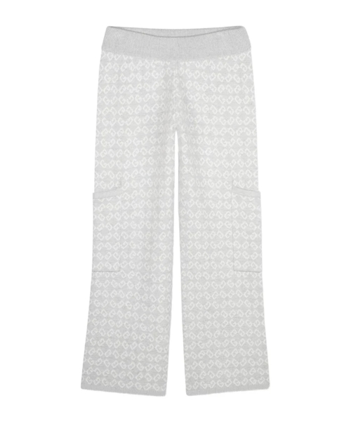 Jacquard logo trousers
