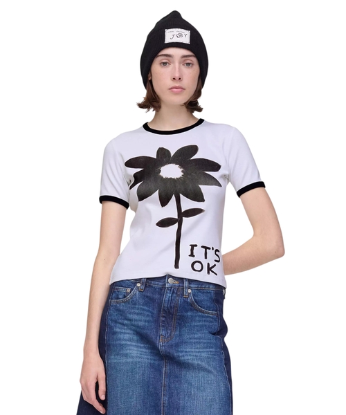 Футболка-рингер David Shrigley X Marc Jacobs It's Ok