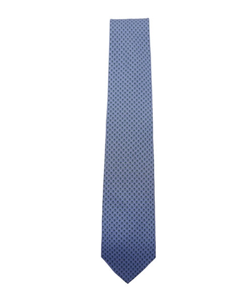 Patterned silk tie