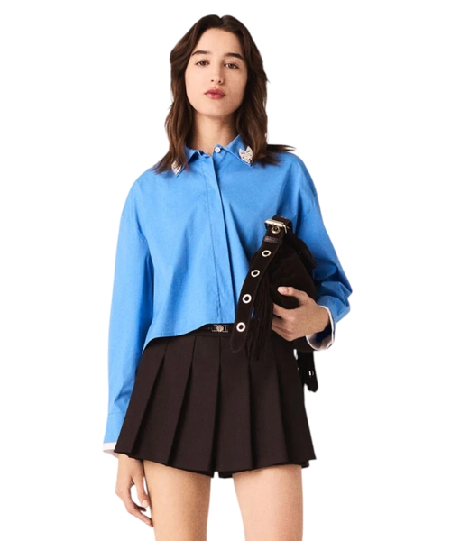 Рубашка со съемной брошью