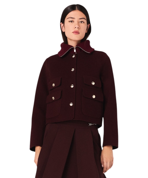 Двусторонний куртка из шерсти