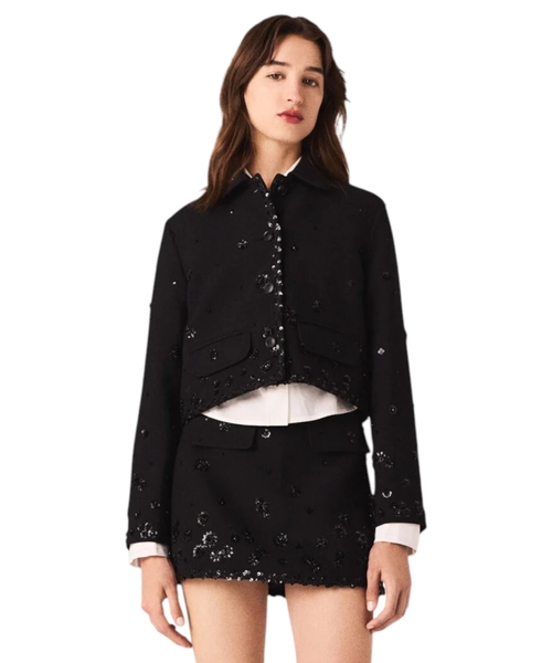 Short embroidered jacket