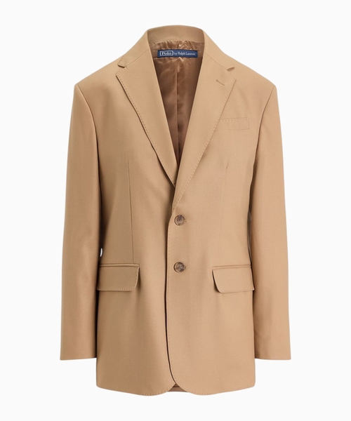 Stretch-wool two-button blazer