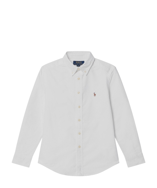 Хлопковая рубашка с воротником на пуговицах