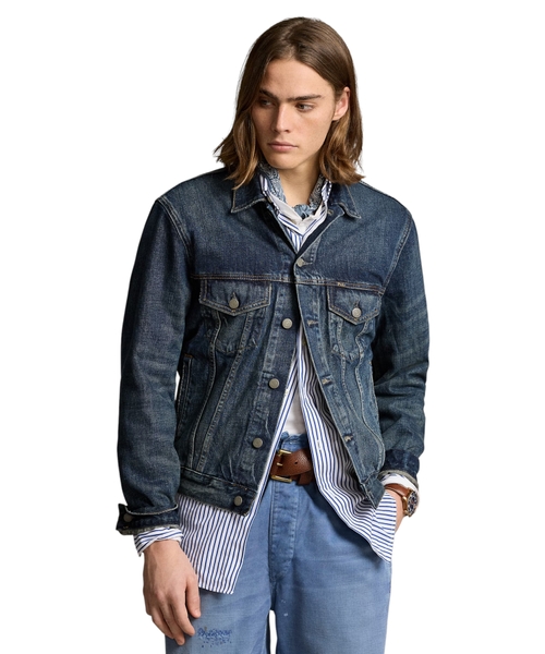 Denim trucker jacket