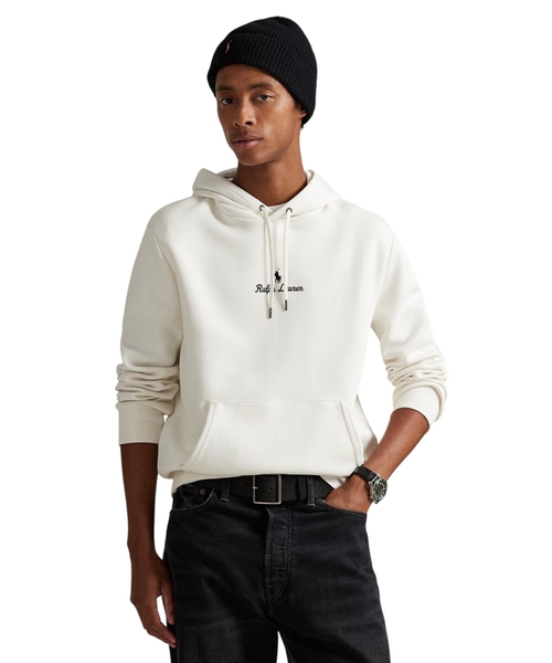 Logo double-knit hoodie