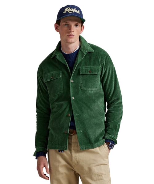 Corduroy Camp klassik overshirt köynək