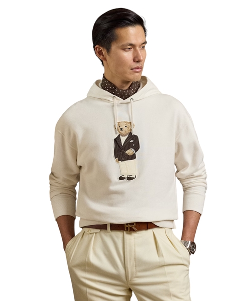 Polo Bear cotton-cashmere fleece hoodie