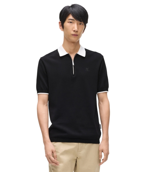 Kontrast yaxalı polo