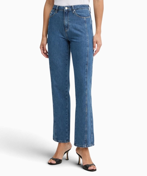 High waist denim pants