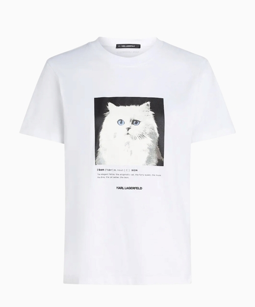 Printli pambıq T-shirt