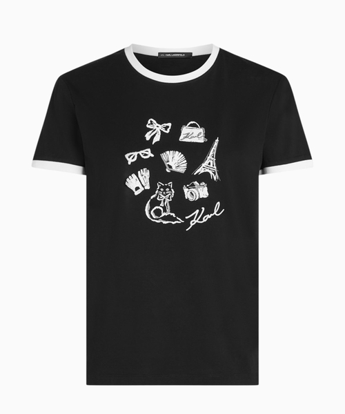 Printed cotton T-shirt