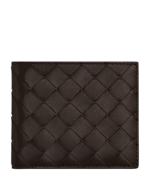 Intrecciato bi-fold portmone
