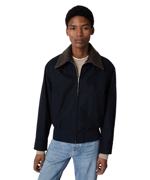Cotton twill blouson