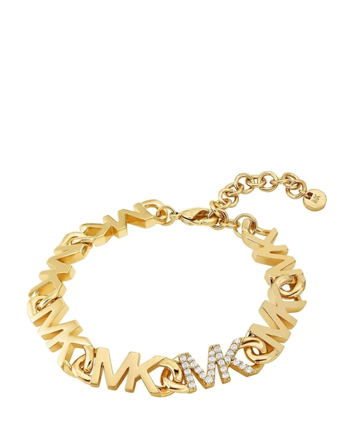 MK loqolu zəncirvari qızıl örtüklü qolbaq