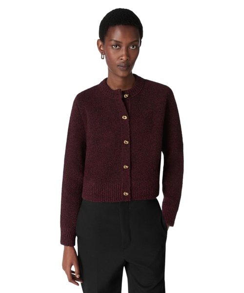 Wool bouclé cardigan