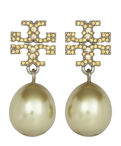 Серьги Moondance Pearl And Pavé Drop