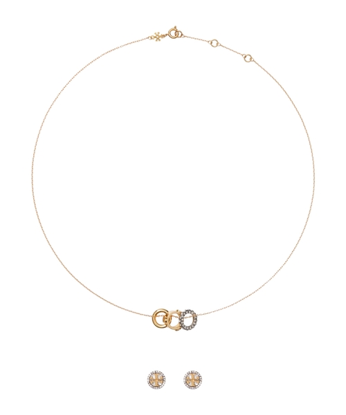 Icon Pavé boyunbağı və sırğa dəsti̇