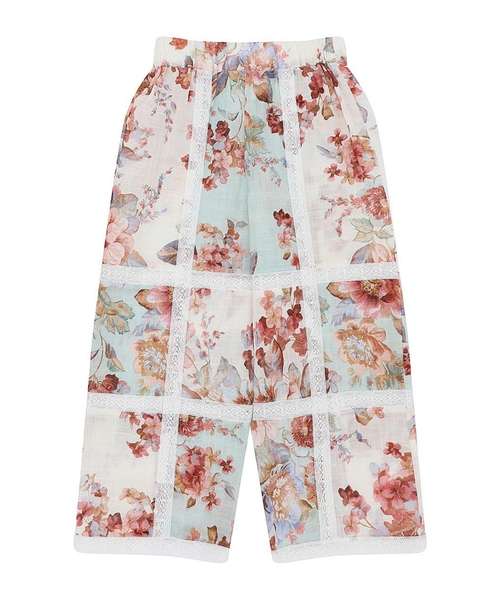 Lace detail trousers