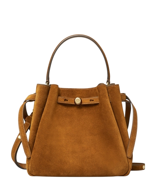 Romy suede bucket bag