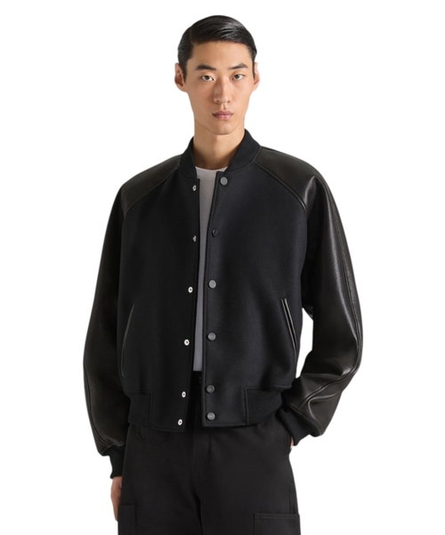 Bomber jacket with logo