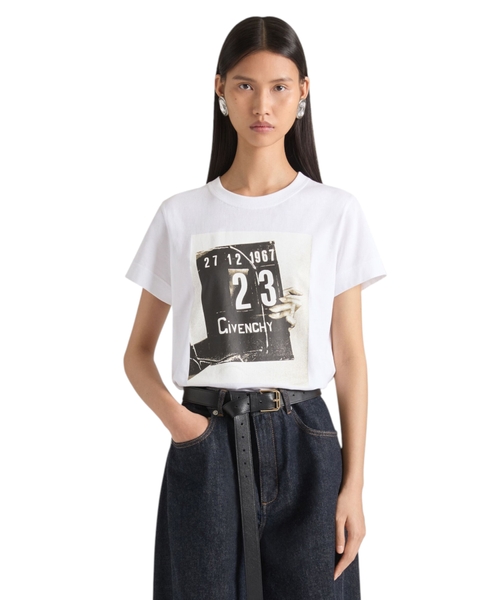 Хлопковая футболка с принтом