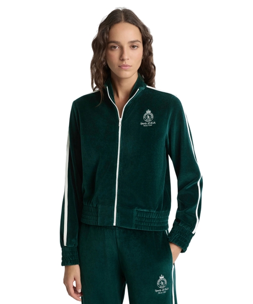 Crown Tennis Elio velour track jacket