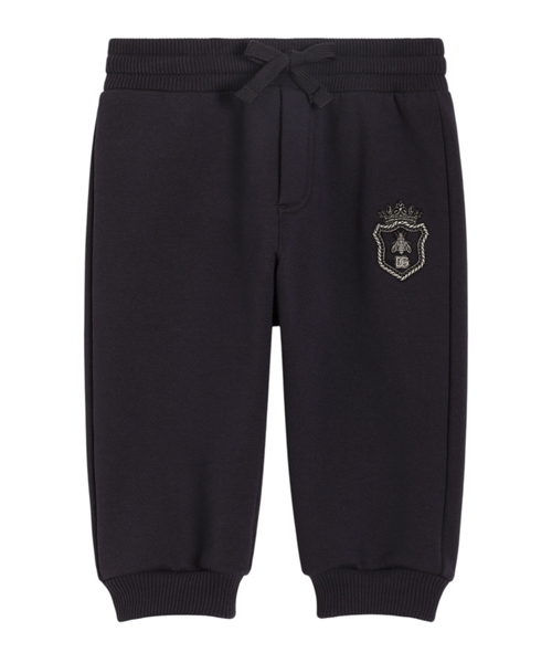 Fleece trousers with patch