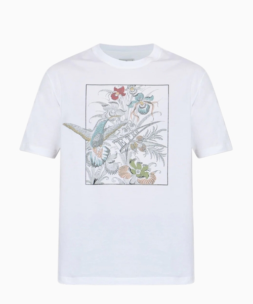 Printli pambıq T-shirt