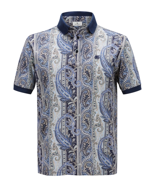 Поло с принтом пейсли