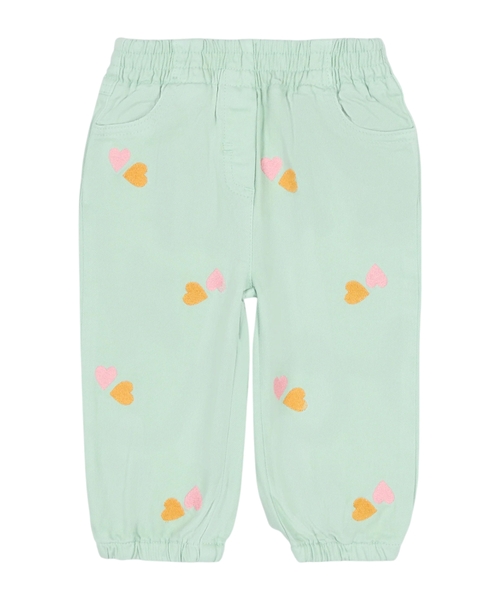 Брюки с принтом сердечек